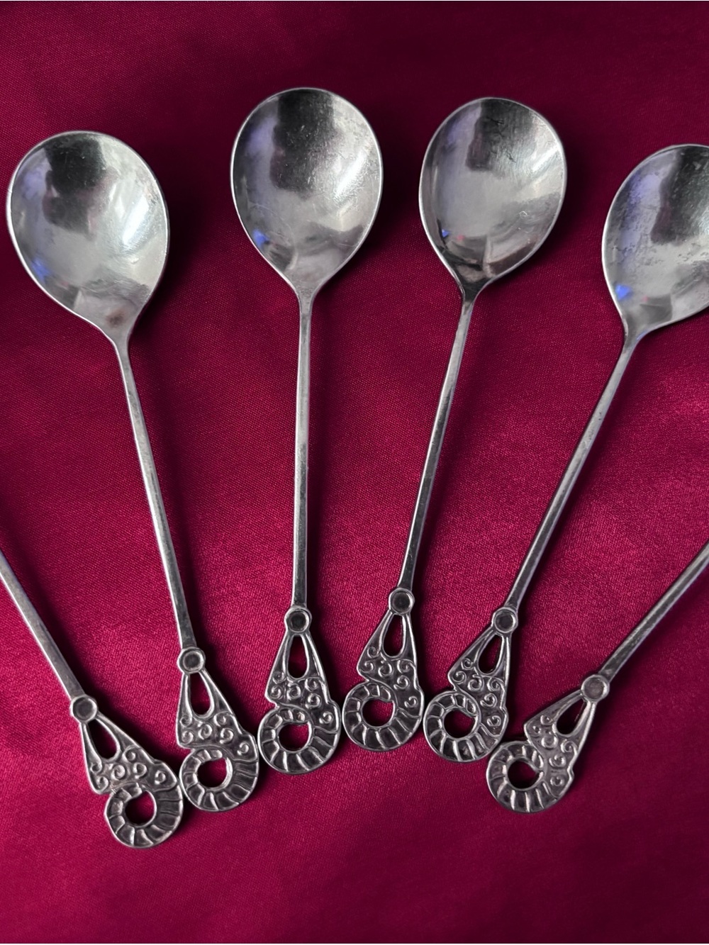 Vintage Silver Tea Spoons - Set of 6